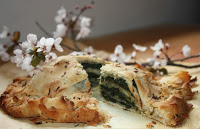 pasta fillo e erbe selvatiche