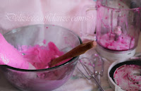 gelato al dragonfruit rosso
