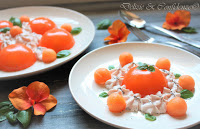 Aspic di melone con chantilly di prosciutto 