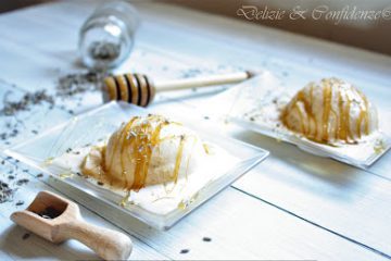 Gelato al miele e lavanda