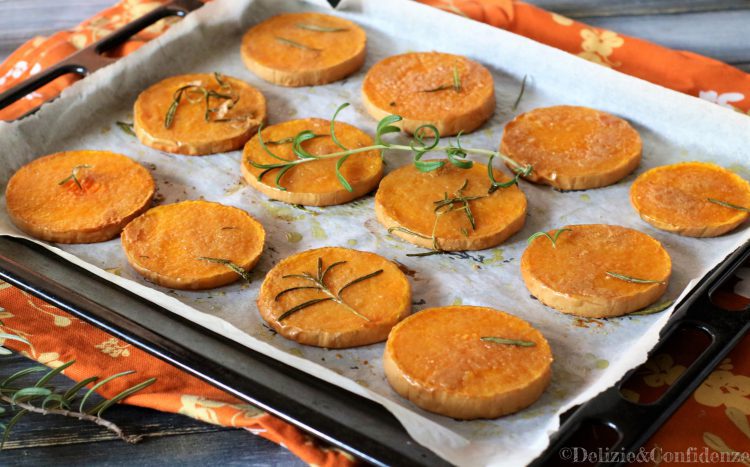 Zucca al forno con farina di castagne