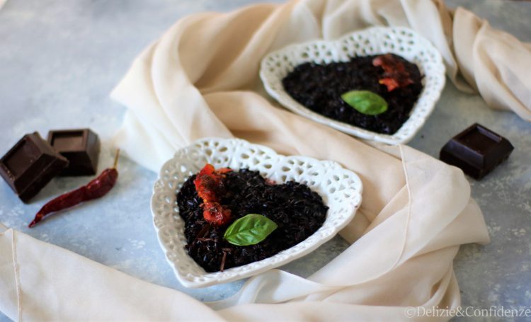 Riso nero al cioccolato e peperoncino