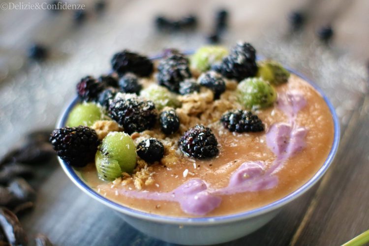 Frullato di pera al cocco e fava tonka