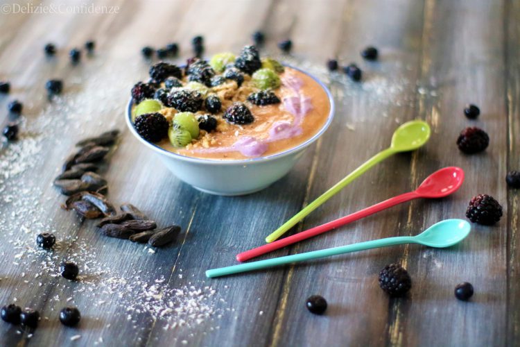 Frullato di pera al cocco e fava tonka