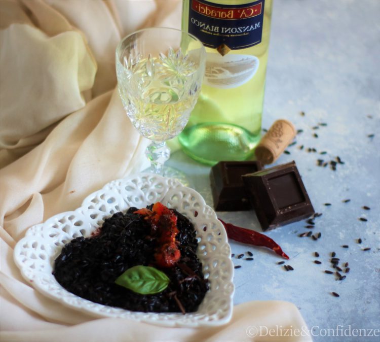 Riso nero al cioccolato e peperoncino