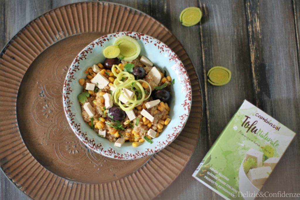 Insalata detox quinoa e tofu
