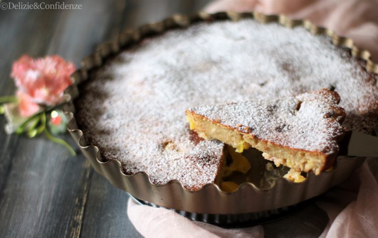 Clafoutis con ananas e cocco (senza lattosio e proteine del latte)