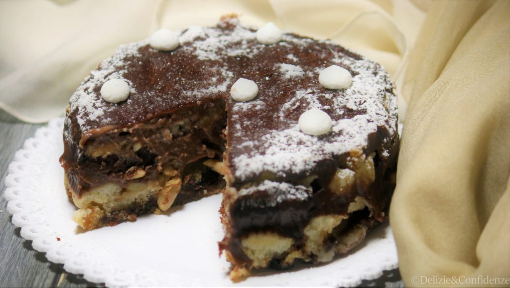 Vegan Pudding (la mia ricetta di riciclo di un panbiscotto bicolore vegan rotto)