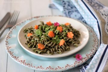 Pasta fredda con pesto di sedano