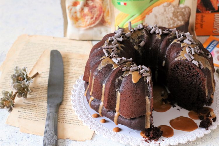 "S.Martino" Bundt Cake - Torta al cacao con glassa al caffè