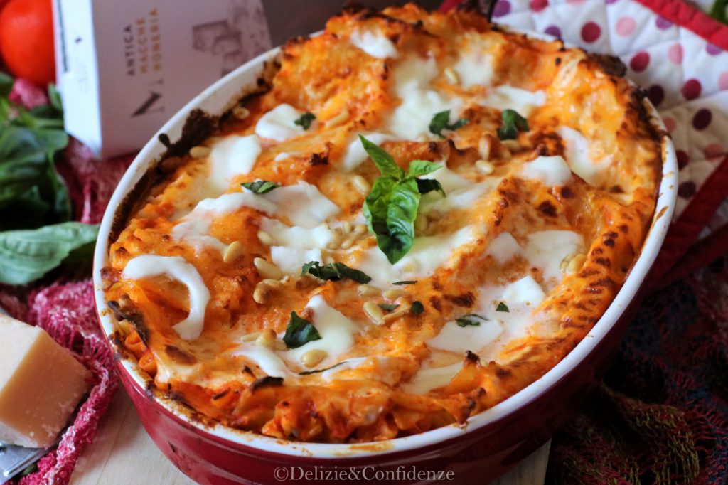 Lasagne ricce con salsa di pomodoro homemade