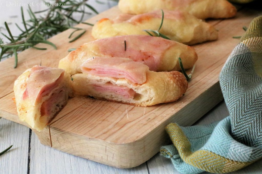 Pizzottelle cotto e mozzarella