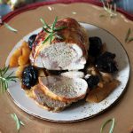 Arrosto di tacchino con prugne e mele