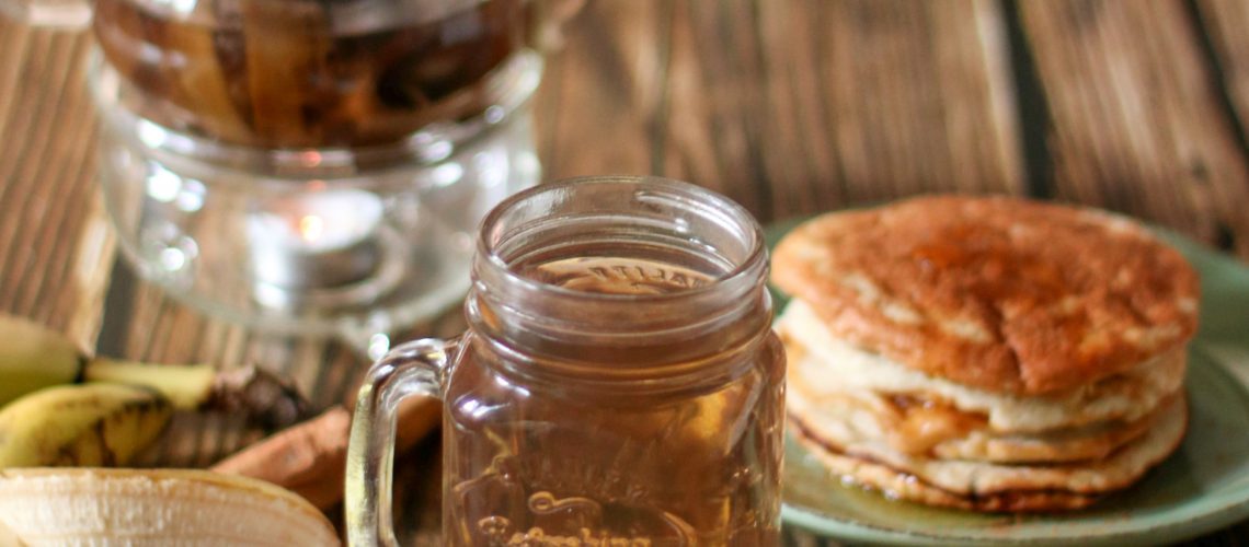 Tisana e pancake alla banana