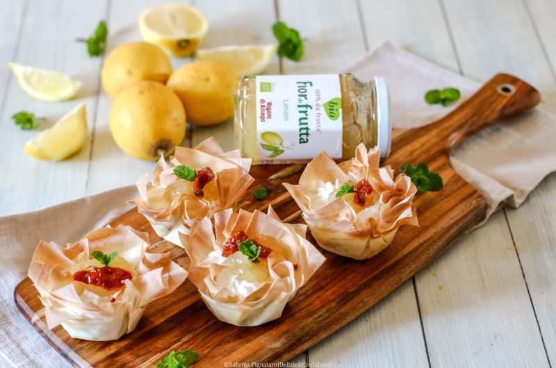 Cestini di pasta fillo con Fiordifrutta limoni