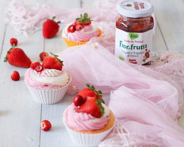 Cupcake vaniglia e fragola