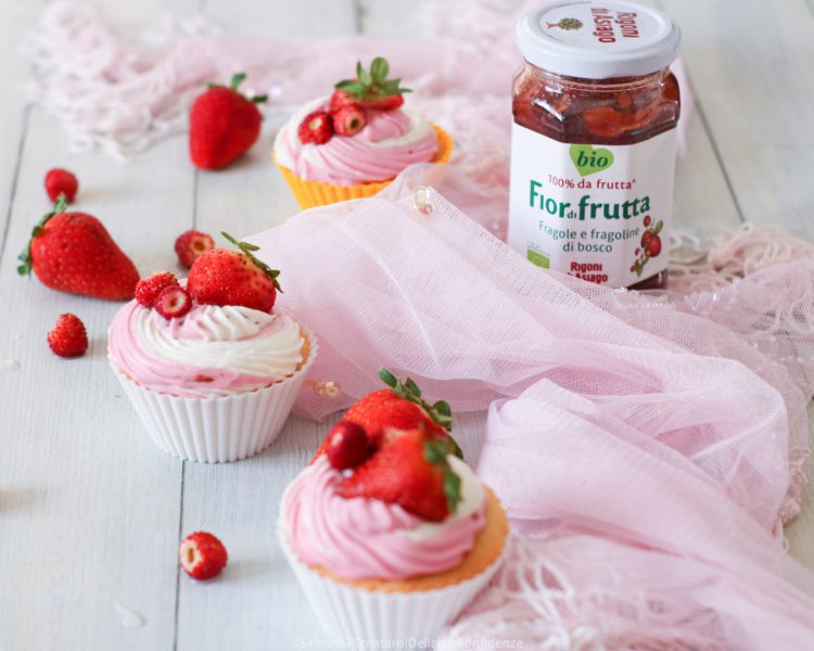 Cupcake vaniglia e fragola