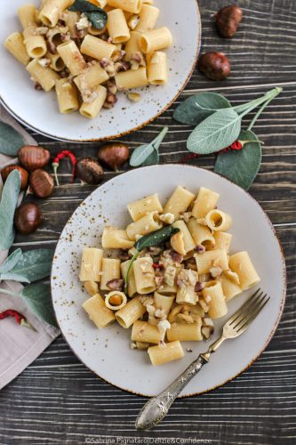 Pasta con castagne