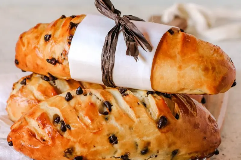 Baguette viennese con cioccolato