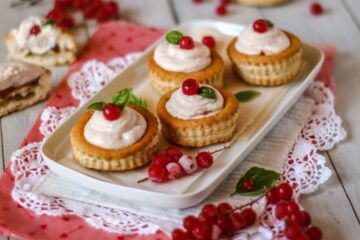 Vol au vent con ribes rosso