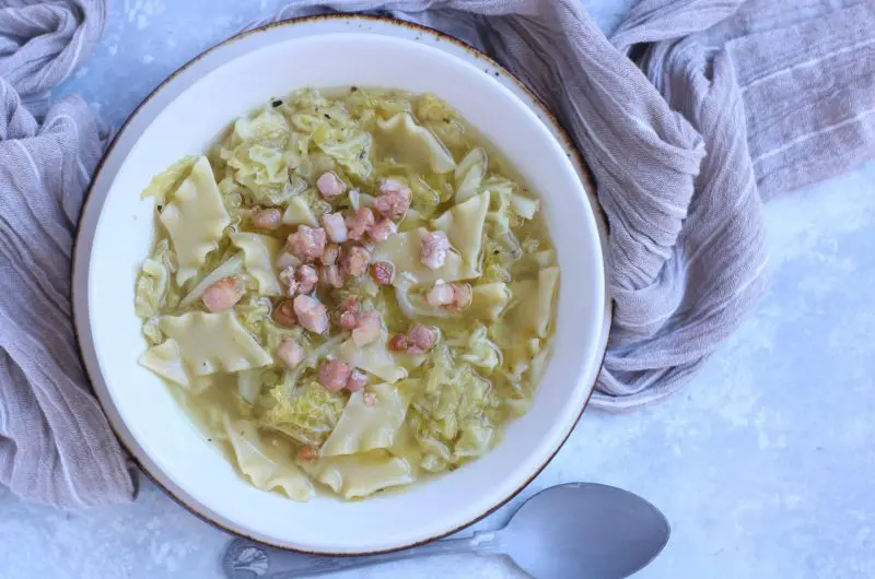 Minestra di verza con maltagliati