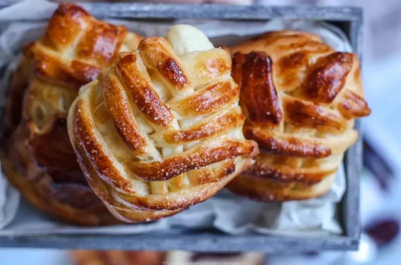 Conchiglie di brioche con Fiordifrutta Lamponi