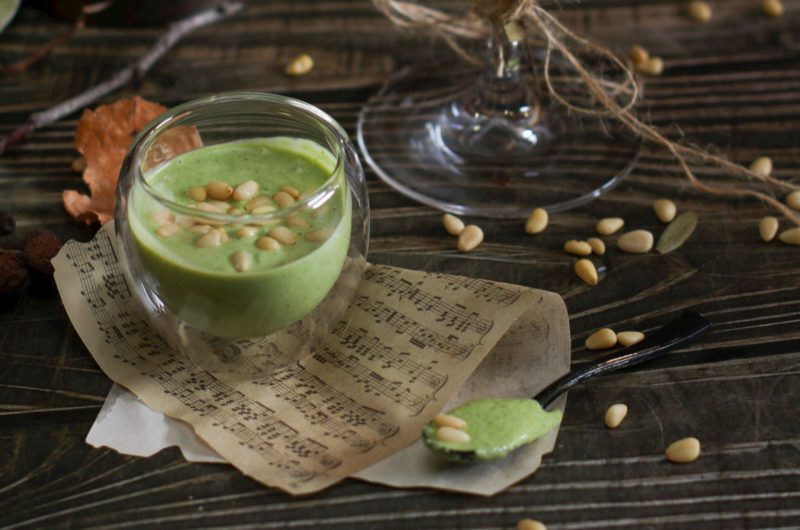 Crema di lattuga e pinoli