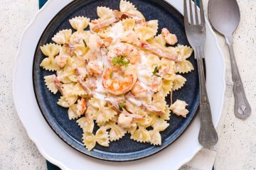 Pasta con gamberi