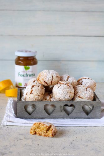 Biscotti craquelé o crinkles cookies
