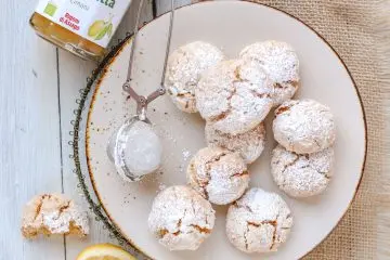 Biscotti craquelé o crinkles cookies