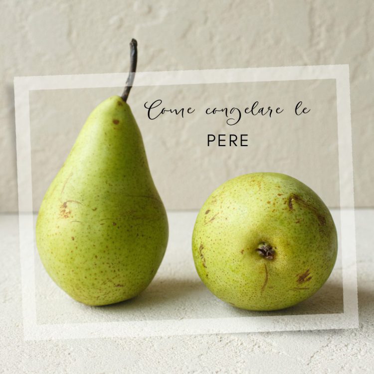 Pere congelate: come fare.
