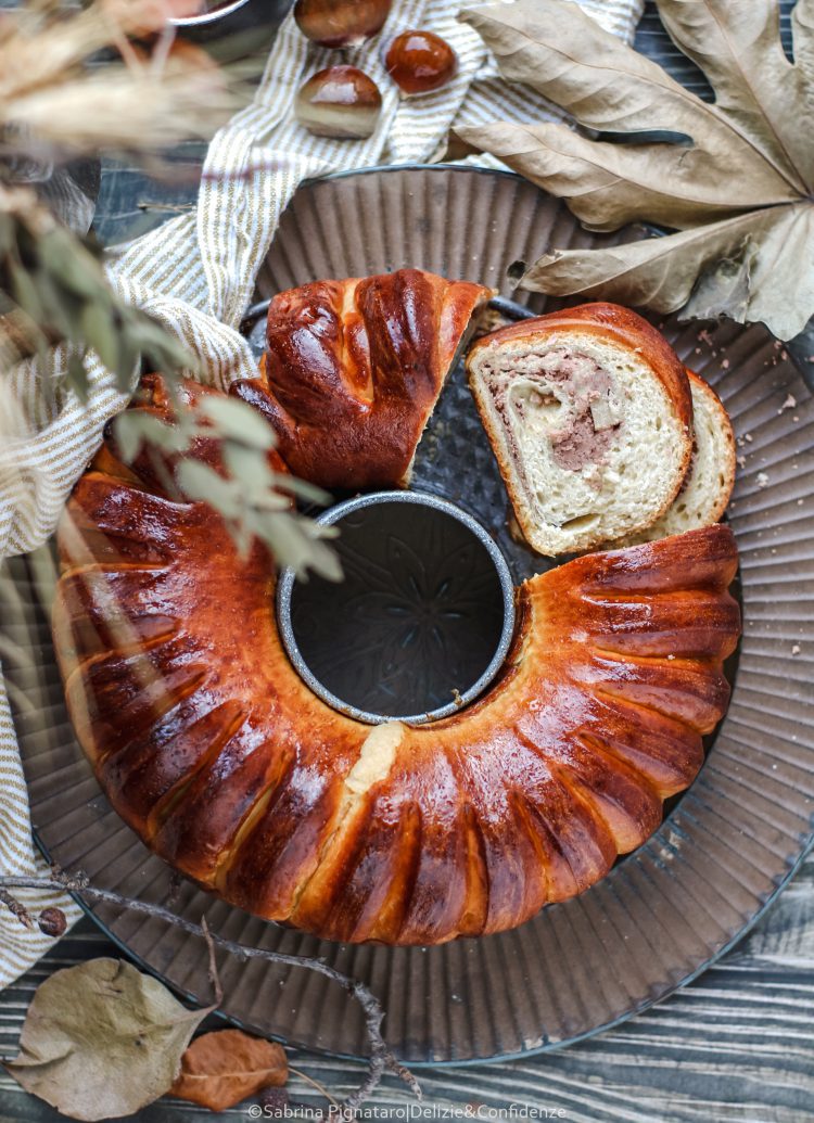 Brioche con crema di castagne
