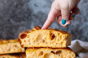 Focaccia alla zucca morbidissima