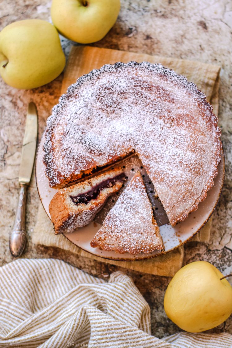 Crostata alle mele con frolla allo yogurt vegetale