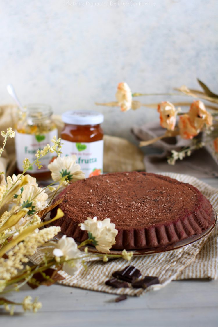 Crostata morbida arancia e cioccolato