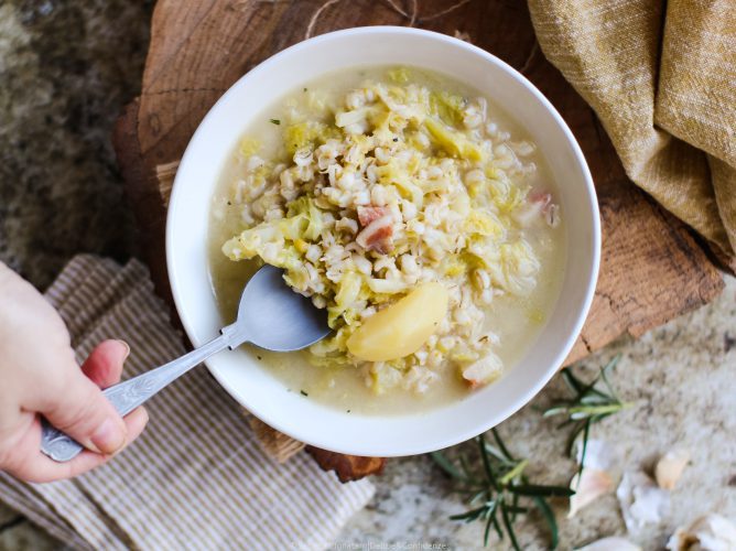 Minestra d'orzo e verza