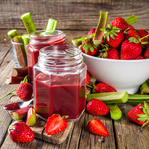 Confettura rabarbaro e fragole