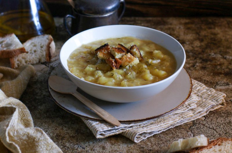 Zuppa di patate e porri