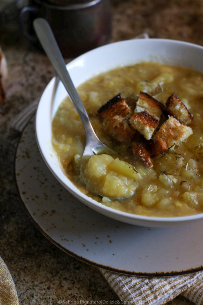 Zuppa di patate e porri