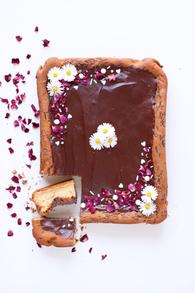 Torta con budino (dolce senza proteine del latte)