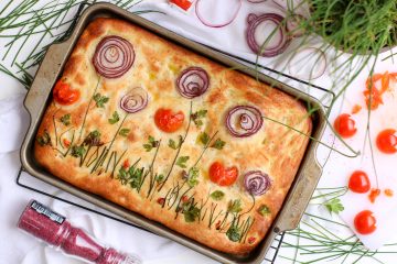 Focaccia decorata