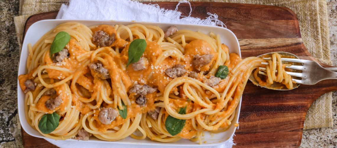 Spaghetti alla crema di zucca