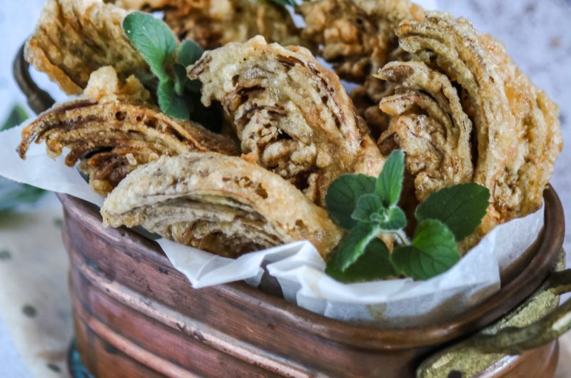 Carciofi fritti dorati