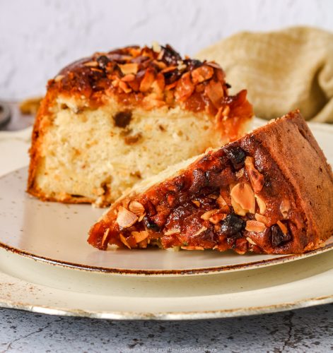Torta di mele con mele caramellate
