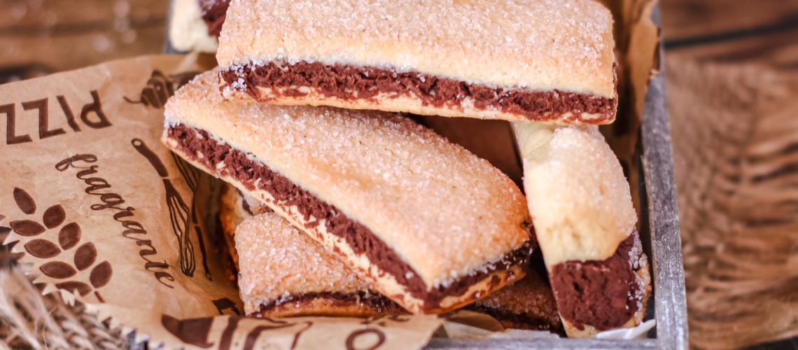 Biscotti da inzuppo bicolore, senza burro