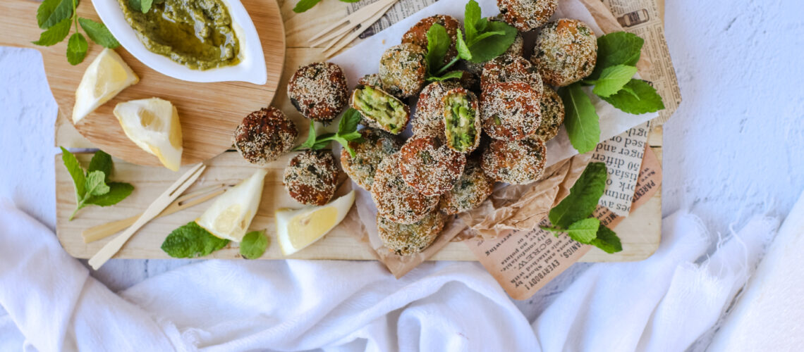 Frittelle di verdure alla menta