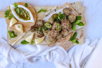 Frittelle di verdure alla menta