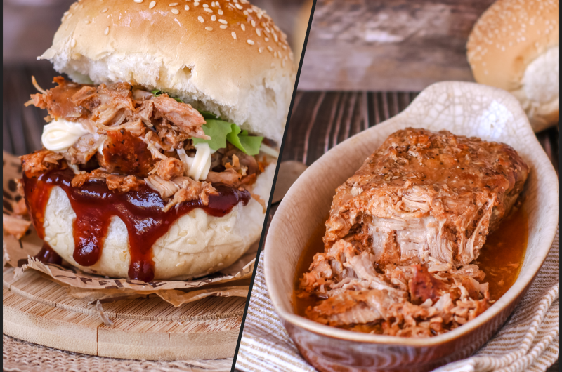Pulled Pork and Pulled Pork Bun