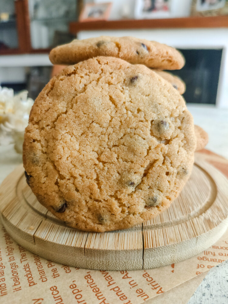Cookies con gocce di cioccolato fondente