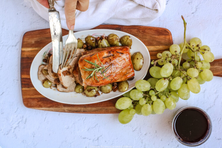 Filetto di maiale all'uva